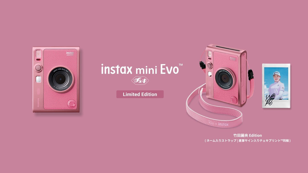 日本限定「竹田麗央Edition」🥳 Instax Mini Evo 「 PINK 」 ！芭比粉登場！【規格/功能/操作】