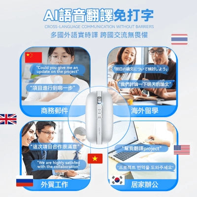 Usatisfy PRO2.0 智能無線語音粵語翻譯滑鼠【香港行貨】