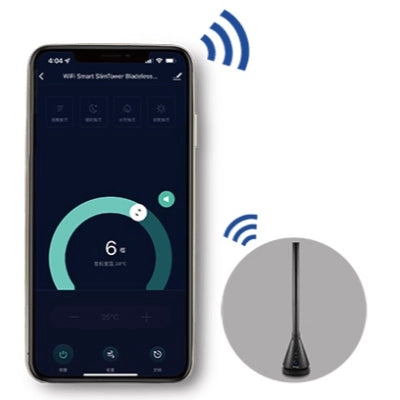 German Pool 德國寶EFB-326H-SC WiFi智能DC摩打SlimTower 無葉風扇暖風機【香港行貨】