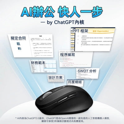 Usatisfy 無線AI語音創作翻譯多用途高效辦公滑鼠 PRO 3.0【香港行貨】