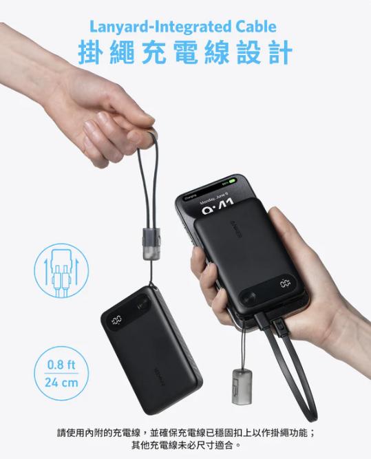 Anker Power Bank (10000mAh, 22.5W) 10,000mAh 行動電源【香港行貨】