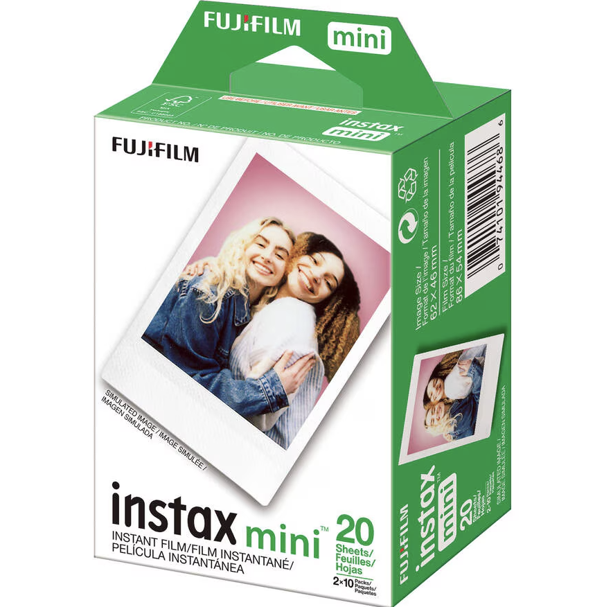 [全新現貨] Fujifilm Instax Mini 富士即影即有菲林相紙 (白邊框孖裝合共20張相紙)