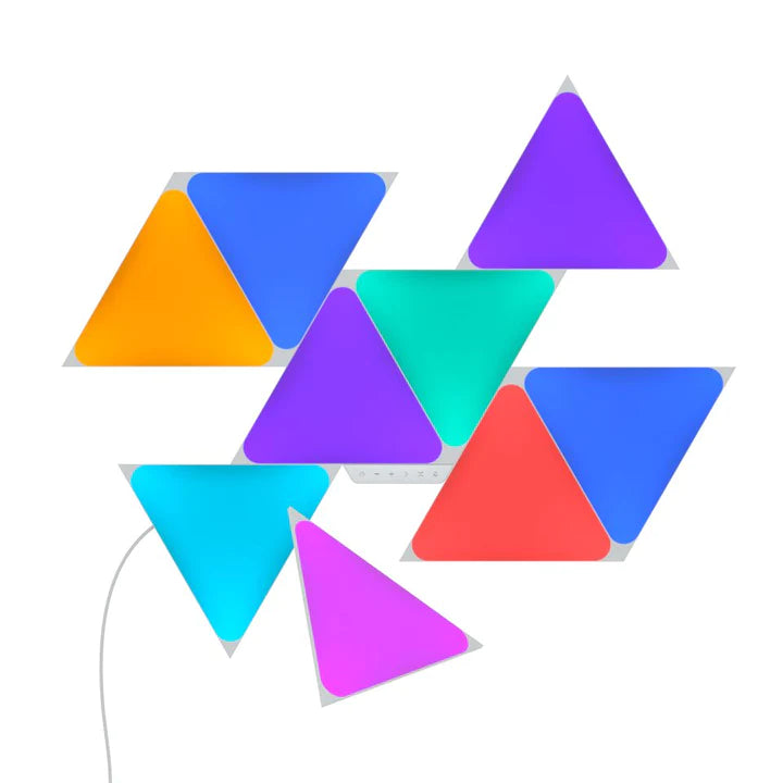 Nanoleaf Shapes Triangles Starter Kit 三角形智能燈板入門套裝 (9塊)【香港行貨】 - eDigiBuy