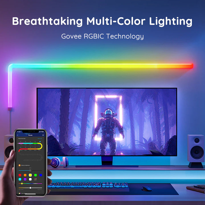 Govee H6062 Glide RGBIC 智慧型壁燈 (8+4)【香港行貨】 - eDigiBuy