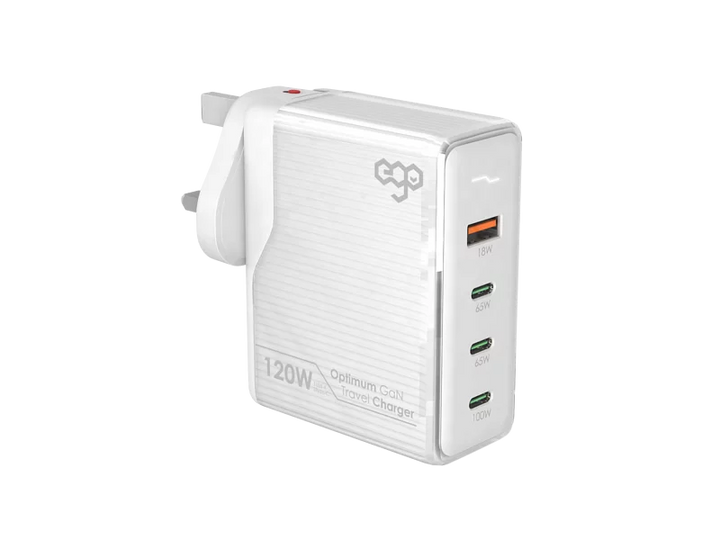 EGO 120W Optimum GaN 4USB Travel Charger [Licensed in Hong Kong] 