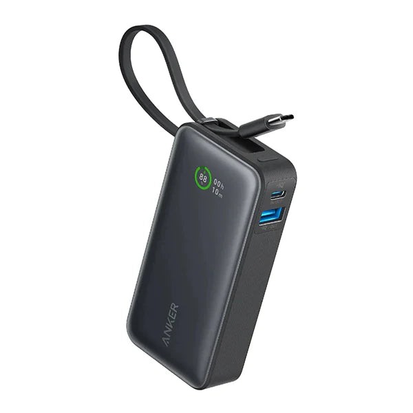 Anker Nano Power Bank (30W, Built-In USB-C Cable) 10000mAh 30W PD 行動電源【香港行貨】