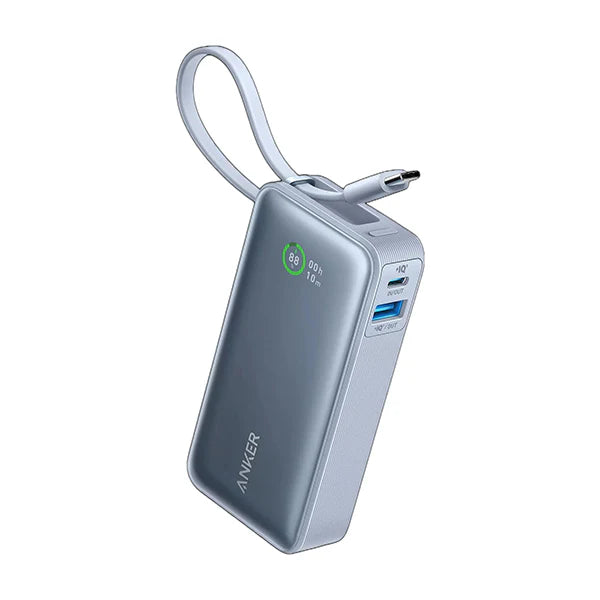 Anker Nano Power Bank (30W, Built-In USB-C Cable) 10000mAh 30W PD 行動電源【香港行貨】