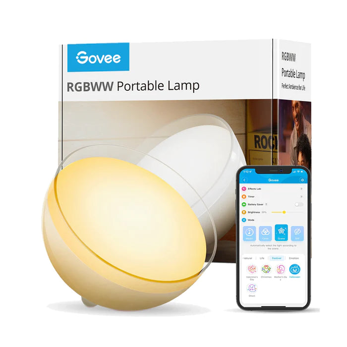 Govee Ambient RGBWW Portable Desk Lamp (Bluetooth &amp; Wi-Fi) [Licensed in Hong Kong] 