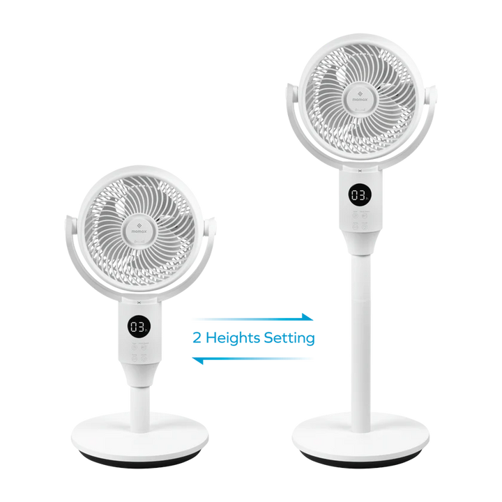 Momax Airoma Tower 3D floor air circulation fan (white) IF17UKW [Hong Kong licensed] 