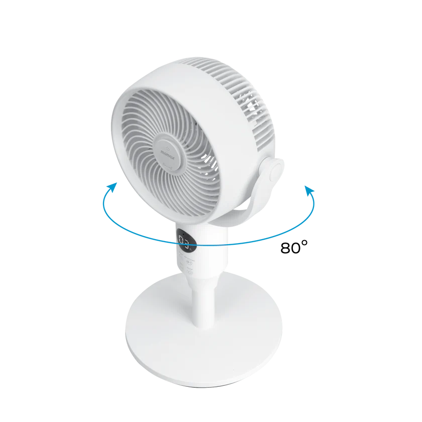 Momax Airoma Tower 3D floor air circulation fan (white) IF17UKW [Hong Kong licensed] 