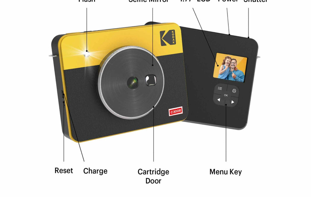 Kodak MiniShot 3 Retro Instant Camera + Photo Printer [Licensed in Hong Kong] 