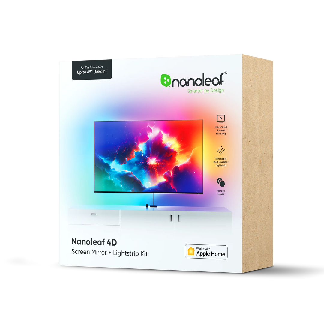 Nanoleaf 4D Screen Mirror + Lightstrip Kit (TVs & Monitors Up to 65″ & 85") 彩色智能電視LED燈帶【香港行貨】 - eDigiBuy