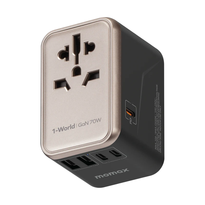 Momax 1-World 70W GaN Convenient Travel Socket UA8AUK [Licensed in Hong Kong]