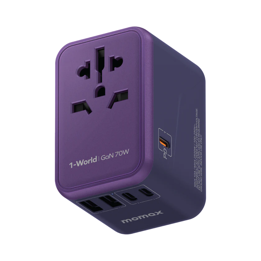 Momax 1-World 70W GaN Convenient Travel Socket UA8AUK [Licensed in Hong Kong]