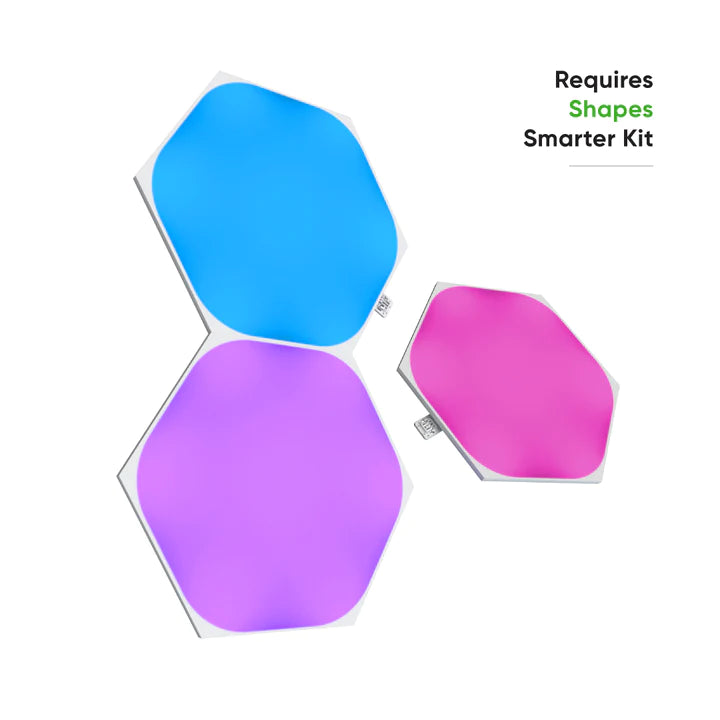 Nanoleaf Shapes Hexagons Expansion Kit 六角形智能燈板擴充裝 (3塊)【香港行貨】 - eDigiBuy